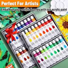 12ml/0.42oz Acrylic Paint Set, Suitable For Paper, Wood, Canvas, Rock, Ceramic, Fabric, DIY Acrylic Painting Tools Kit - Acrylic Paint - View 12