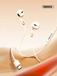 REMAX Cloud-Comfort Semi-In-Ear Wired Headphones With Pure Sound, 14.2mm Driver For Immersive Sound, Tangle-Free Cable & Gold-Plated Plug, Gaming Headset, Sports Earphones - RM-05A - Xem 1