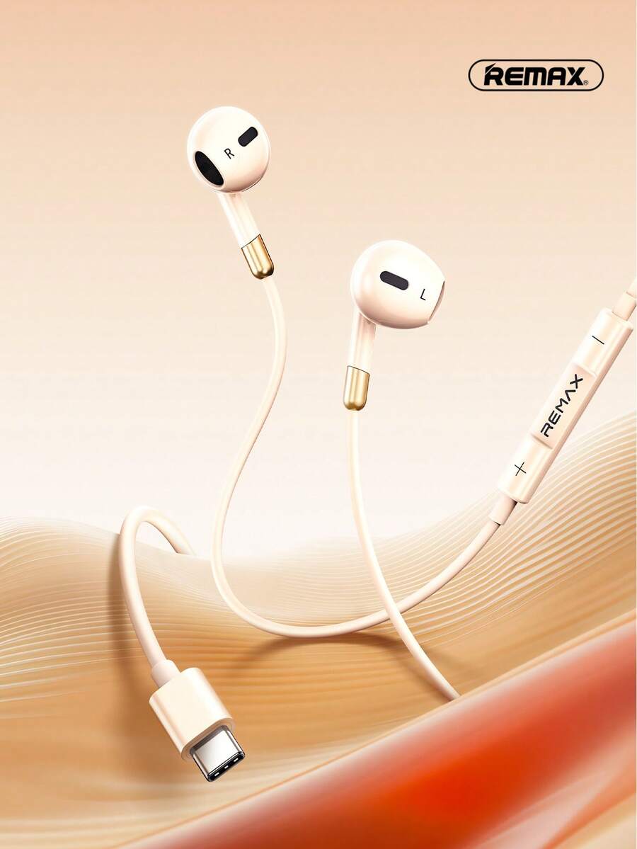 REMAX Cloud-Comfort Semi-In-Ear Wired Headphones With Pure Sound, 14.2mm Driver For Immersive Sound, Tangle-Free Cable & Gold-Plated Plug, Gaming Headset, Sports Earphones - RM-05A - Xem 1