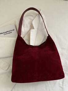 Fashionable Large Capacity Shoulder Tote Bag For Women, Design - Red - View 5