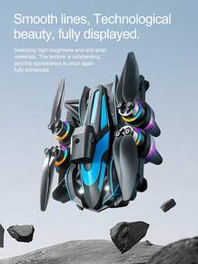 TOKQI 2026新款四轴飞行器无人机，配备人性化FPV大屏遥控器、光流悬停、无刷电机、三摄像头系统、智能避障功能，是初学者和青少年理想的节日礼物。 - 彩色 - 查看 8