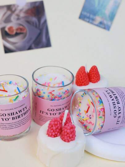 Happy Birthday! Happy Birthday To You, And May This Year Be Filled With Wonderful Memories! I Hope Your Birthday Is As Sweet As This Cute Frosted Candle, And That Next Year Is Filled With Joy, Adventure, And Moments Worth Sharing. Happy Birthday! Suitable For Everyone Celebrating A Birthday! Jar Candles, Candles, Gifts, Home Decorations, Birthday Decorations, Birthday Candles, Decorations, Happy Birthday! Happy Birthday To You.