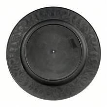 24pc 13in Black Party Plates, Decorative Reusable Dish Set For Catering - Black - View 5