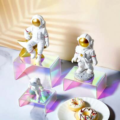 3件/6件装亚克力展示架，彩虹色亚克力展示架，适用于珠宝、配饰、鞋子等，多功能