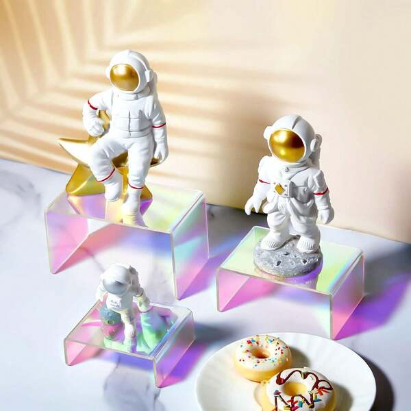 3件/6件装亚克力展示架，彩虹色亚克力展示架，适用于珠宝、配饰、鞋子等，多功能