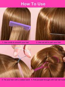 Set de 1003 piezas de ligas de pelo elásticas de colores aleatorios, set de 28 colores de mini bandas de pelo suaves, accesorios de pelo adecuados para niñas, bebés, niños, niños pequeños - Multicolor - Ver 5