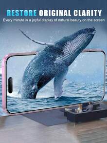 5 piezas de protector de pantalla de vidrio templado, alta definición, compatible con iPhone 17 Pro Max/17 Pro/17 Air/17/16 Pro Max/16 Pro/16 Plus/16/15 Pro Max/15 Pro/15 Plus/15/14/13/12 y otros modelos - transparente - Ver 4