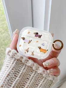 1 件腊肠犬图案保护壳，适用于 Apple 1/2/3/4、Pro/Pro2/Pro3 蓝牙耳机壳 - 彩色 - 查看 6