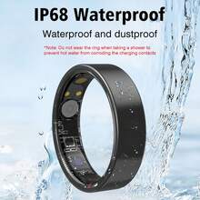 Smart Ring Fitness Tracker Workout Smart Ring, Steps, Distance, Sleep Tracking, Sports Tracking Device, Suitable For Men And Women - Black - View 3