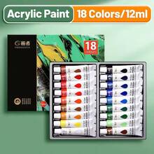 12ml/0.42oz Acrylic Paint Set, Suitable For Paper, Wood, Canvas, Rock, Ceramic, Fabric, DIY Acrylic Painting Tools Kit - Acrylic Paint - View 15