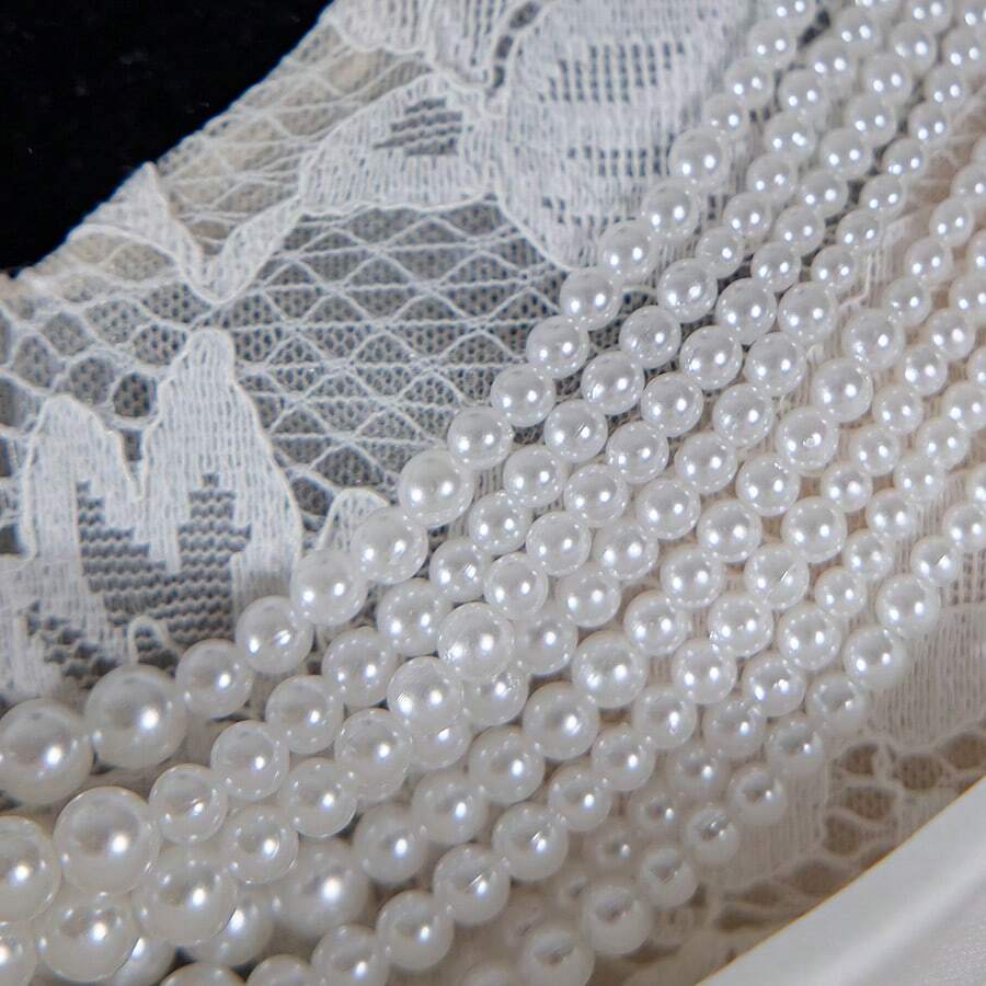 Simple Sleeveless White Wedding Dress, Made Of Draped Neckline And Train Woven Fabric - White - View 1