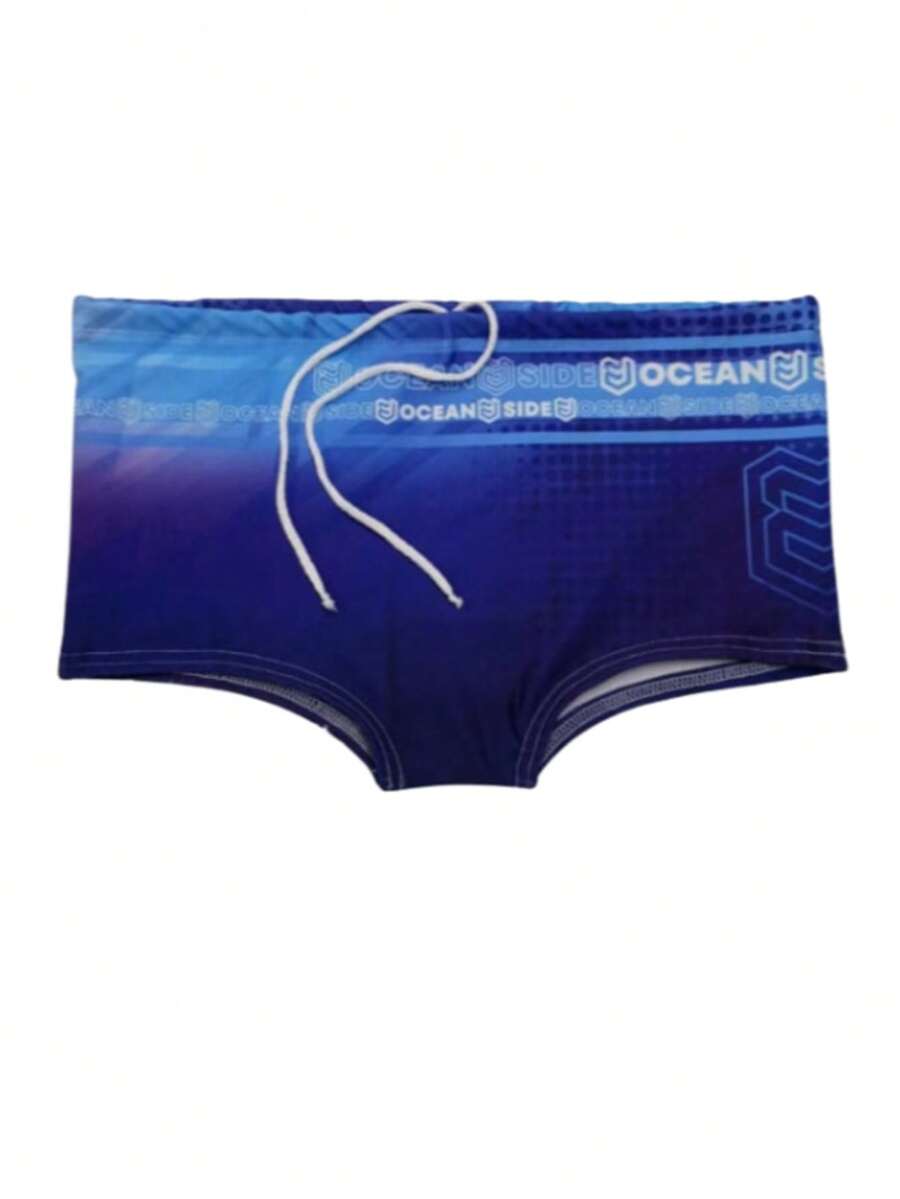 Men's Tropical Print Boxer Briefs – Comfort And Style For Summer! - Blue Bicc - Xem 1