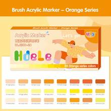 8支/24支装多色丙烯颜料马克笔，创意软头水彩笔，绘画必备，时尚马克笔套装，适用于涂鸦和不同材质绘画，返校季学校美术用品 - 直液式丙烯馬克筆 - 查看 21