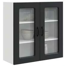 vidaXL Küchenschrank Kalmar Schwarz 80 X 31 X 80 Cm Holzwerkstoff - Schwarz - Übersicht 3