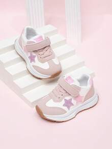 儿童休闲运动鞋，新款软底百搭女童帆布鞋，时尚男童休闲鞋 - 粉色 - 查看 7