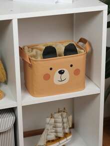 1PC 25X18X15 Bear Multi-Purpose Basket Toy Basket - Laundry Basket - Bathroom Organizer - Storage Organizer - Brown Bear - View 4