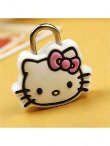 Sanrio 1/Piece Hello Kitty Chain Mini Lock, Cute Melody Cartoon Multifunctional Luggage Lock, Suitable For Suitcases, Drawers And Diaries, Perfect Birthday Gift, Valentine's Day, Wedding, Travel Accessories, Back To School Season - Multicolor - View 6