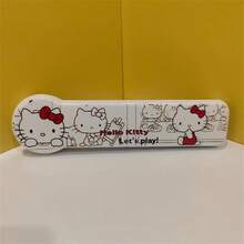 SANRIO Bộ dao nĩa   1/2 món, được đánh bóng tinh xảo, bộ dao nĩa hoạt hình di động bao gồm đũa, nĩa và thìa, thích hợp cho gia đình và cắm trại ngoài trời, mùa tốt nghiệp, quà tặng sinh nhật, phụ kiện du lịch, đám cưới, ngày Valentine và mùa tựu trường. - Nhiều màu - Xem 12