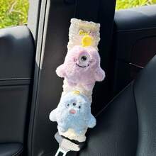yucen Cute Monster Plush Doll Car Safety Belt Cover, Car Interior Decoration Accessories - Monster Shoulder Pads - View 15