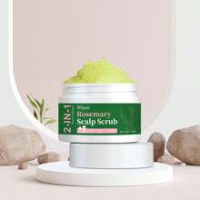 50克二合一头皮磨砂膏，蕴含海盐和迷迭香提取物，深层清洁，物理去角质，水杨酸和生物素，清爽控油，丰盈滋养，适合所有发质。 - 正裝 - 查看 3