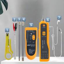 Professional LAN Network Cable Tester, Multi-Function Wire Tracer, Telephone LAN Cable Tester, Wire Tracker, Line Finder! This Product Does Not Include Batteries - Orange - View 13