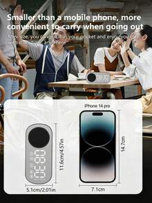 2-In-1 Mini Bluetooth Speaker & Clock, Compact Space-Saving Design, Essential For Students Or Renters - Upgraded Version - View 10