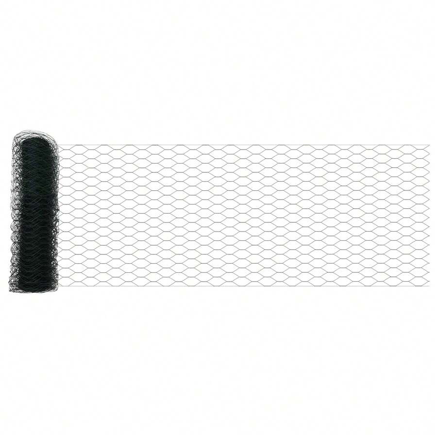 vidaXL Hexagonzaun Grün 0,4 X 10 M PVC - A - View 1