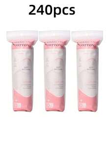 160pcs Gentle Skin-Friendly Makeup Remover Pads - Multi-Functional Facial Cleansing Wipes. Ultra-Soft Facial Cleansing Pads - Lint-Free Makeup Remover Wipes Suitable For Sensitive Skin. Premium Moisturizing Facial Pads - Gentle Cleansing And Toner Wipes. Low-Allergen Facial Cleansing Pads - Mild Makeup Removal And Skincare Wipes - White - View 12