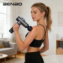 BENBO按摩枪，全身按摩，缓解疼痛，液晶显示屏，配备8个按摩头，适合家庭、办公室、健身房、聚会和假日使用，也是馈赠亲朋好友的绝佳礼物。 - 純色 - 查看 3