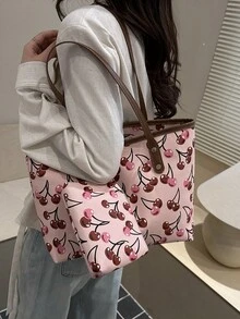 Large-Capacity Stylish And Elegant Minimalist Handbag For Sophisticated Women, New Spring 2026 Model, Versatile With Small Bag, Crossbody Bag - Pink - View 5