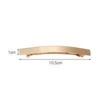 2Pcs 4" Metal Hair Clips Spring Clip Barrette Wrapping Hairpins Hair Accessories For Girls Women Ladies Gold And Silver - mặc định - Xem 2
