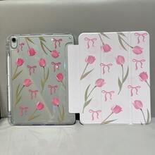 适用于华为MatePad SE 11英寸平板电脑的保护套，MatePad 11.5S，三折式设计，磁吸式闭合，高透明亚克力后盖带笔槽，智能休眠/唤醒功能；也适用于红米Pad 2 11英寸/红米Pad SE 11英寸平板电脑的保护套，iPad A16保护套 - 無色 - 查看 7
