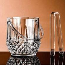 1 xô đá acrylic đa năng, trong suốt dùng để đựng nước ép và nước ngọt, bình đựng đồ uống trong suốt cho các bữa tiệc, nhà hàng. - Trong sáng - Xem 1