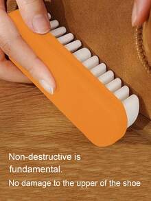 1 Set Suede Shoe Cleaning Brush, Includes Original Rubber Brush, Special Polishing Pad, Reverse Suede Brush, And Yellow Boot Suede Brush, Can Clean And Dust Without Damaging Shoe Surface. - Multicolor - View 5