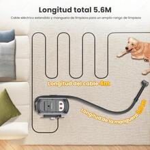 jjyuAspiradora de Agua Limpiador de Alforas y Tapiceria 14 kPa Sion Potente Aspiradora para Lavar Sillones y Sofas Maquina Autiante con 3 Cepillos para Sofas Sillones y Mancas de MascotasSofá cama - Negro  blanco - Ver 8