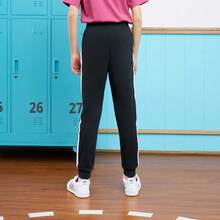 Adidas Tween Boy 3-Stripes Tapered Jogger Pants - Black - View 2