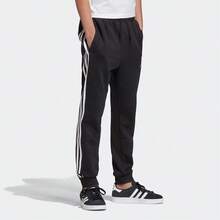Adidas Tween Boy 3-Stripes Tapered Jogger Pants - Black - View 7
