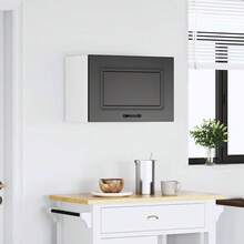 vidaXL Küchen-Hängeschrank Kalmar Schwarz Holzwerkstoff - Black - View 3