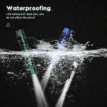 迷你便携式电池供电笔形手电筒，铝合金材质，可使用1节或2节AAA电池供电 - 小手電筒 - 查看 6