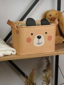 1PC 25X18X15 Bear Multi-Purpose Basket Toy Basket - Laundry Basket - Bathroom Organizer - Storage Organizer - Brown Bear - View 3
