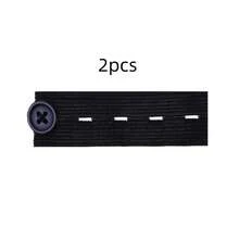 2pcs Waistband Extender Buckle, Elastic Adjustable Pant Extension, Maternity Pants Stretch Button - Belt Extension Buckle - View 8