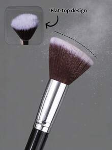 2pcs High Quality Fiber Angled Nail Brush, Quick Nail Cleaning, Nail Dust Removal, Professional Manicure Cleaning Tool - Black - View 7