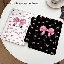 Bow-Knot 3+Y Fold Anti-Bend, Painted Effect Acrylic Crystal Cover Compatible With Honor, Matepad, Redmi, OPPO, VIVO, Apple, Auto Wake/Sleep Function, Built-In Pencil Slot, Multi-Angle Foldable Stand - Perfect Daily Protection, Great Holiday Gift - Multicolor - View 2