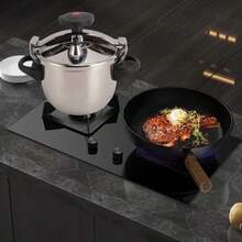 Mini Olla a Presión Eléctrica Olla Arrocera Lenta Olla de Alta Presión de Acero Inoxidable 3L 55KPA Compatible con Gas Cocina de Inducción Olla Interior Antiadherente - como en la foto - Ver 2