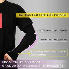 KAMYSEN Mangas para Brazos UVProtectora para Brazo Mangas de Brazo Seda de Hielo Manga Protectora para Brazo Alta Elasticidad Fresco y Transpirable Mangas de Brazo de Verano para Andar en Bicicleta Conducir Pescar Golf 3 par - como en la foto - Ver 2