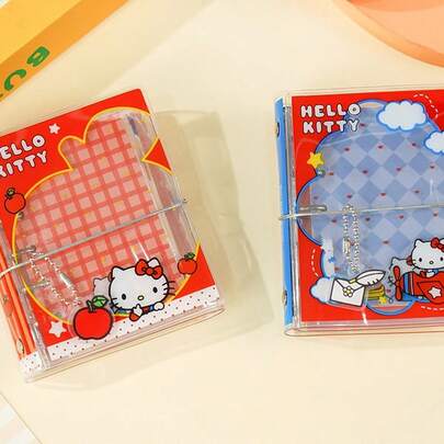 1 Set/1 Buch Cartoon Kätzchen Vitalitäts-Serie Dreifach-Loseblattbuch M5 kreative farbenfrohe Innenseiten, lustiges Graffiti Handskript Loseblattbuch, exquisit und schön, ein Geschenk für Freunde, Feiertage, Ostern, mit Überraschungseffekt, süß und erschwinglich (stochastischer Stil)