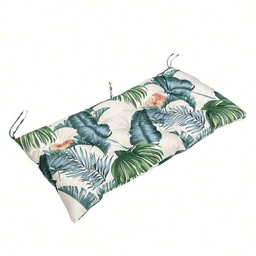 Indoor/Outdoor Bench Cushion,Waterproof Swing Seat Cushion,Outdoor Chair Cuhion,For Lounger Garden Furniture Patio Loveseat (47.2'' X 19.7'') - Lá - Xem 1