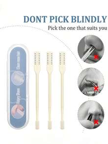 1/2/3/5pcs Nose Hair Trimmer, Double-Sided Blade, 2-In-1 Manual Nose Hair Trimmer, 360° Rotary Nose Hair Shaver, Portable Groomer, Unisex, Gentle Facial Hair Removal Tool With Precise Trimming - Upgraded Version - View 5