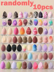 50-5pcs Makeup Sponge Set, Makeup Sponge, Wholesale Professional Makeup Sponge, Stocking Up, Super Soft Concealer Sponge, Facial Makeup Tools, Suitable For Foundation, Loose Powder, Toner - Multicolor - View 11