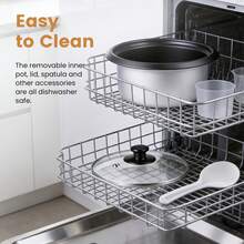 SUPERLEX Electric Rice Cooker With Measuring Cup, Removable Non Stick Bowl, Keep Warm, Detachable Power Cord, 450W 1L - UK Plug(220-240V) - View 9